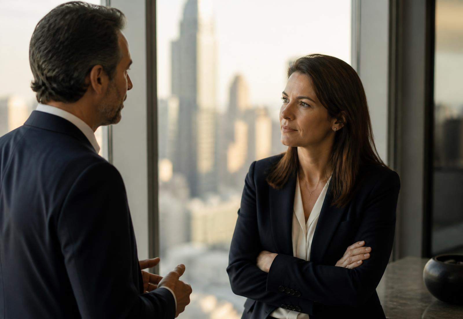 Executivos da Praxium em conversa com liderança de cliente